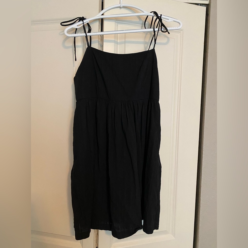 Alter’d State Elegant Black Spaghetti Strap Dress